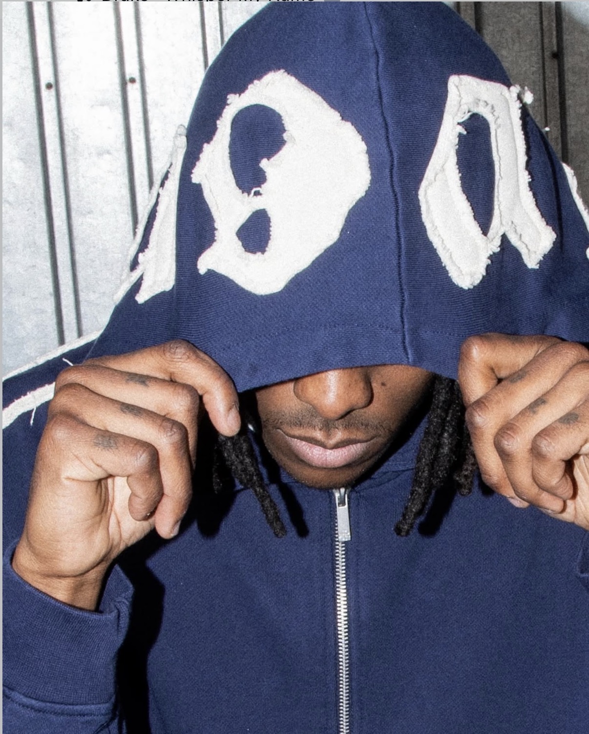 LVGN hoodie detail