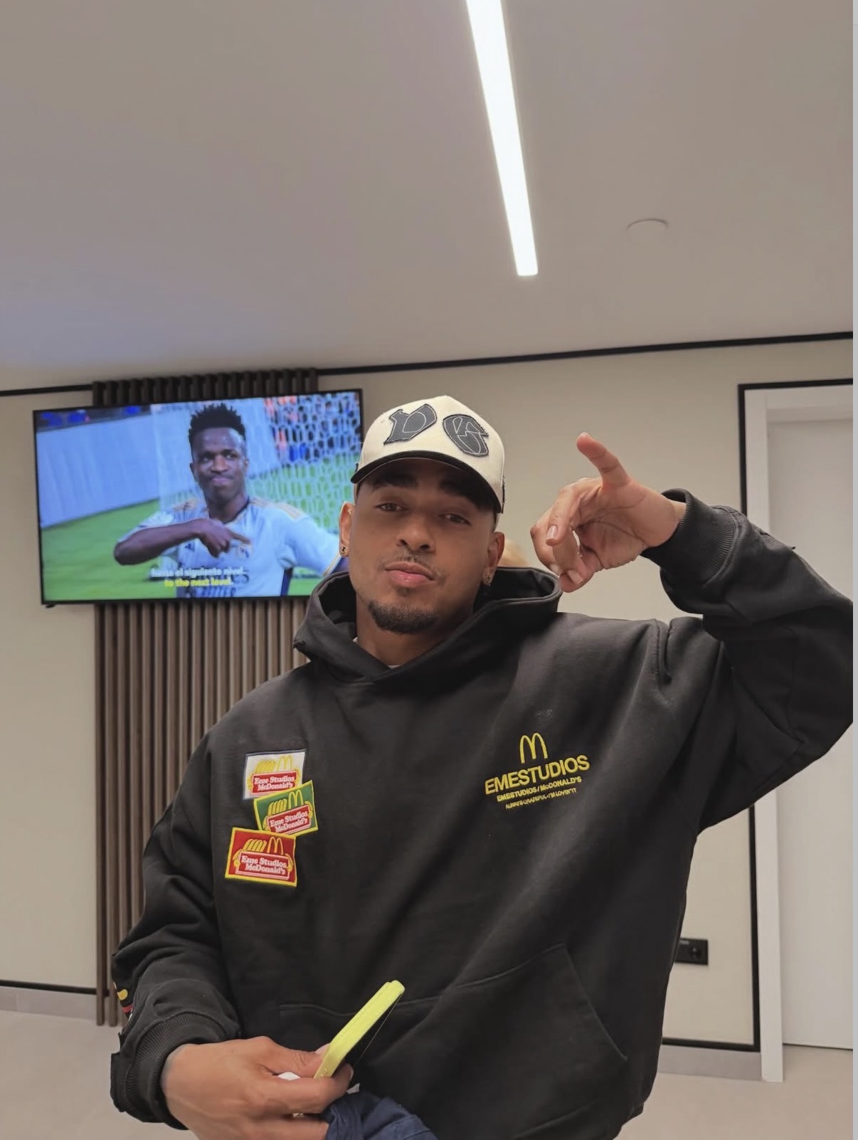 LVGN cap worn indoors