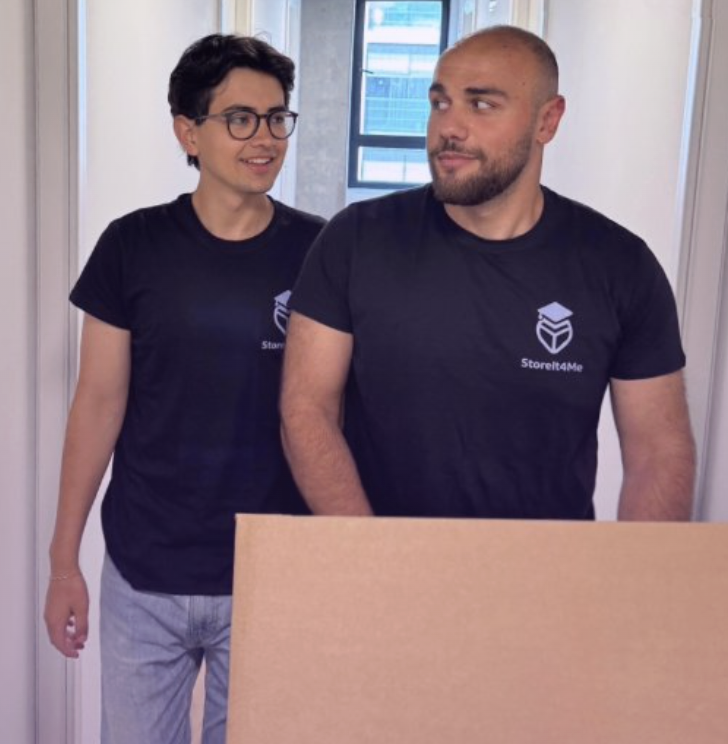 StoreIt4Me team members wearing branded shirts